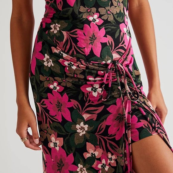 NWT  Free People  'Mimi Printed Halter Dress'  size S/M/M/L - Picture 4 of 11